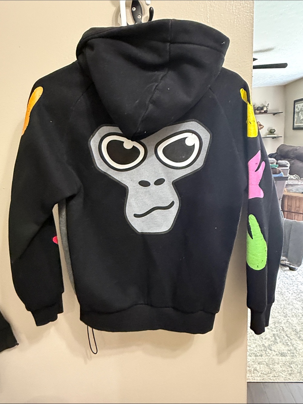 Genuine Gorilla Tag Logo Hoodie - includes a toy strapped to the hoodie. - Picture 4 of 7